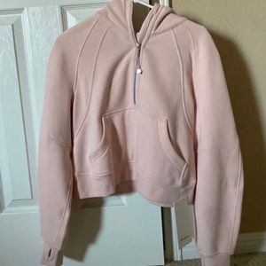 Lululemon Scuba Half Zip in Pink Mist